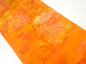 椿模様織出し名古屋帯